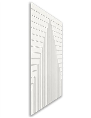 Holzschiebetür Nur Türblatt - Weiss  Model 1053