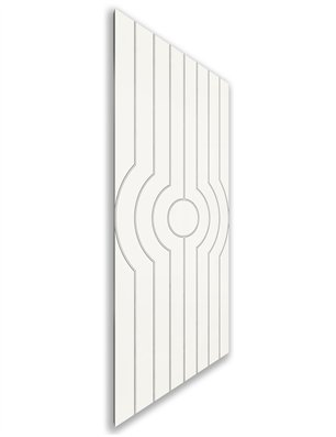 Holzschiebetür Nur Türblatt - Weiss  Model 1055
