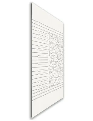 Holzschiebetür Nur Türblatt - Weiss Model 1061