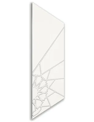 Holzschiebetür Nur Türblatt - Weiss Model 1068