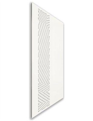 Holzschiebetür Nur Türblatt - Weiss  Model 1070