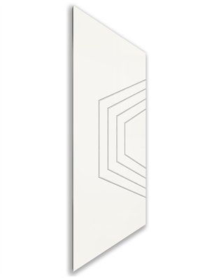 Holzschiebetür Nur Türblatt - Weiss  Model 1072