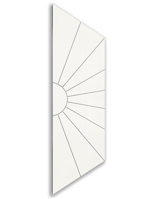 Holzschiebetür Nur Türblatt - Weiss  Model 1074