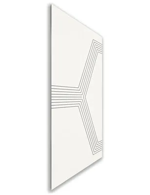 Holzschiebetür Nur Türblatt - Weiss Model 1079