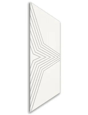 Holzschiebetür Nur Türblatt - Weiss Model 1083