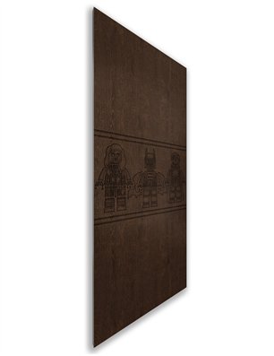 Holzschiebetür Nur Türblatt - Wenge  Model 1063