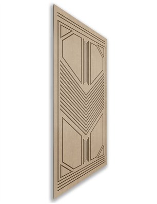 Holzschiebetür Nur Türblatt - Eiche  Model 1048