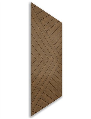 Holzschiebetür Nur Türblatt - Nussbaum  Model 1037
