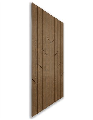 Holzschiebetür Nur Türblatt - Nussbaum  Model 1039