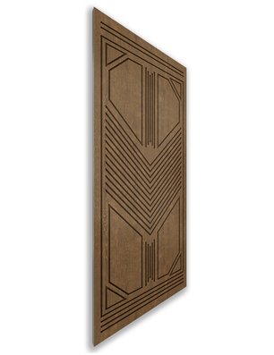 Holzschiebetür Nur Türblatt - Nussbaum  Model 1048