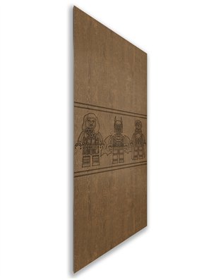 Holzschiebetür Nur Türblatt - Nussbaum  Model 1063