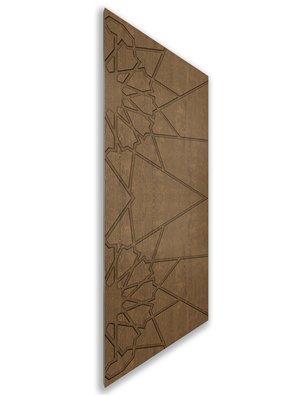 Holzschiebetür Nur Türblatt - Nussbaum  Model 1069