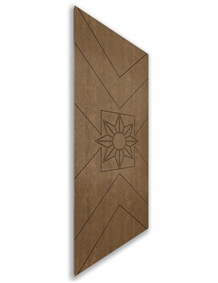 Holzschiebetür Nur Türblatt - Nussbaum  Model 1082