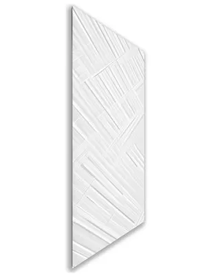 Holzschiebetür Nur Türblatt - Weiss 3D Model 1006