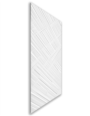 Holzschiebetür Nur Türblatt - Weiss 3D  Model 1006