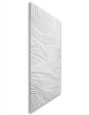 Holzschiebetür Nur Türblatt - Weiss 3D  Model 1023