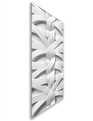 Holzschiebetür Nur Türblatt - Weiss 3D  Model 1038