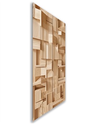 Holzschiebetür Nur Türblatt - Holzkunst  Model 1001