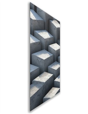 Holzschiebetür Nur Türblatt - Beton und Stein  Model 1011