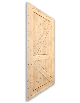 Holzschiebetür Nur Türblatt - Country  Model 1004