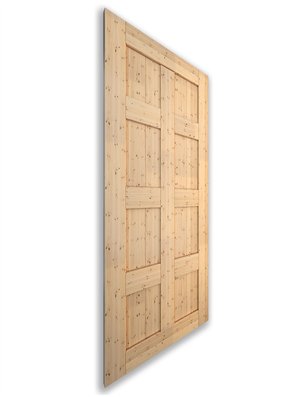 Holzschiebetür Nur Türblatt - Country  Model 1006