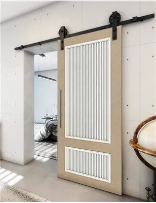 Holzschiebetür Barn-Line - Eiche und Weiss Model 2006