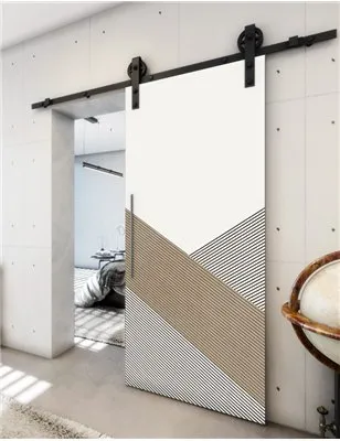 Holzschiebetür Barn-Line - Eiche und Weiss Model 2044