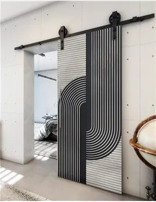 Holzschiebetür Barn-Line - Hell - Dunkel-Mix Model 2040