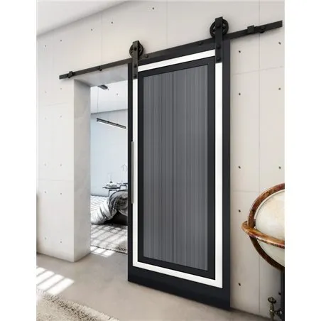 Holzschiebetür Barn-Line - Hell - Dunkel-Mix Model 2041