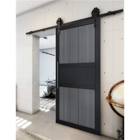 Holzschiebetür Barn-Line - Hell - Dunkel-Mix Model 2042