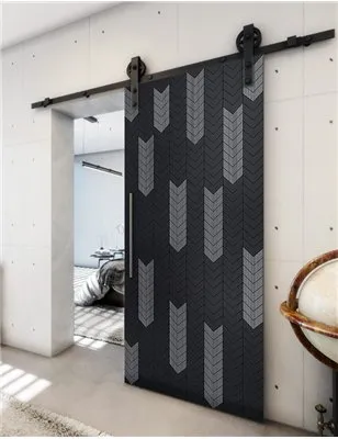 Holzschiebetür Barn-Line - Hell - Dunkel-Mix Model 2043