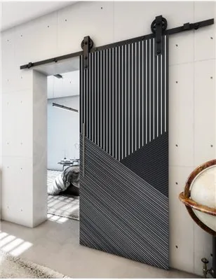 Holzschiebetür Barn-Line - Hell - Dunkel-Mix Model 2044