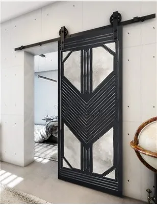 Holzschiebetür Barn-Line - Hell - Dunkel-Mix Model 2048