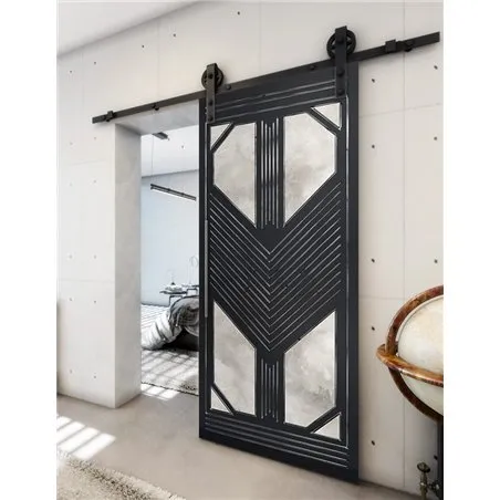 Holzschiebetür Barn-Line - Hell - Dunkel-Mix Model 2048