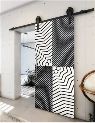 Holzschiebetür Barn-Line - Hell - Dunkel-Mix Model 2050