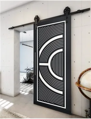 Holzschiebetür Barn-Line - Hell - Dunkel-Mix Model 2051