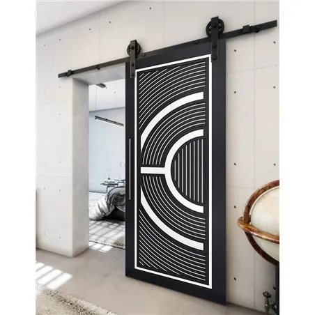 Holzschiebetür Barn-Line - Hell - Dunkel-Mix Model 2051