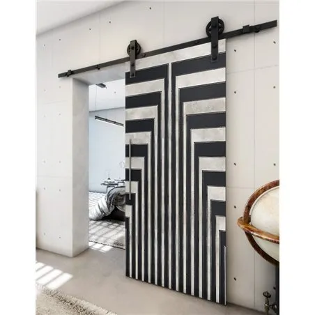 Holzschiebetür Barn-Line - Hell - Dunkel-Mix Model 2052