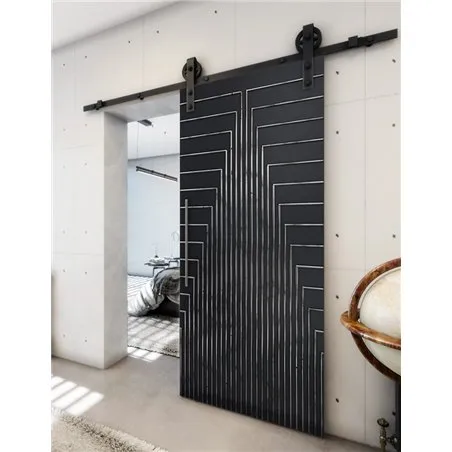 Holzschiebetür Barn-Line - Hell - Dunkel-Mix Model 2053