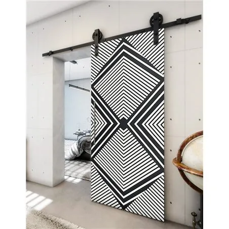 Holzschiebetür Barn-Line - Hell - Dunkel-Mix Model 2054