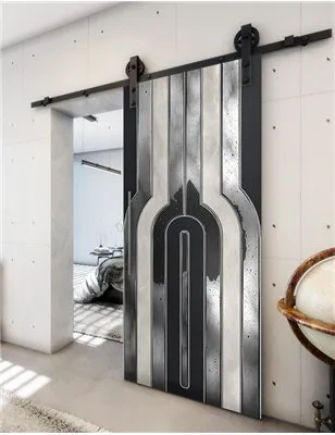 Holzschiebetür Barn-Line - Hell - Dunkel-Mix Model 2056