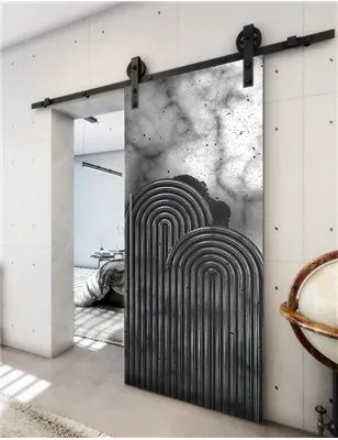 Holzschiebetür Barn-Line - Hell - Dunkel-Mix Model 2057