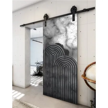 Holzschiebetür Barn-Line - Hell - Dunkel-Mix Model 2057