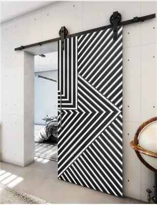 Holzschiebetür Barn-Line - Hell - Dunkel-Mix Model 2058