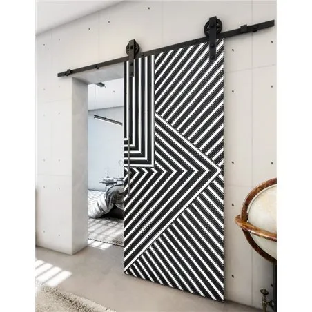 Holzschiebetür Barn-Line - Hell - Dunkel-Mix Model 2058