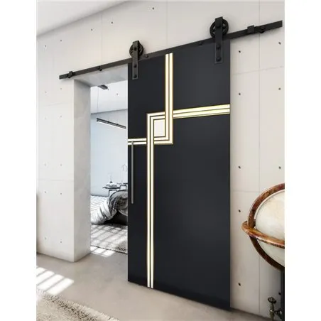 Holzschiebetür Barn-Line - Hell - Dunkel-Mix Model 2059