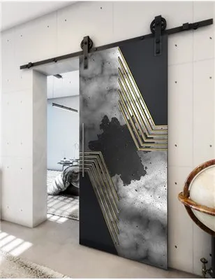 Holzschiebetür Barn-Line - Hell - Dunkel-Mix Model 2060