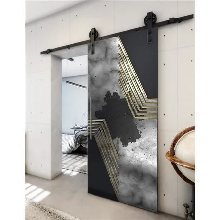 Holzschiebetür Barn-Line - Hell - Dunkel-Mix Model 2060