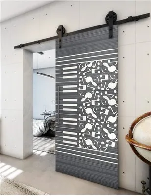 Holzschiebetür Barn-Line - Hell - Dunkel-Mix Model 2061