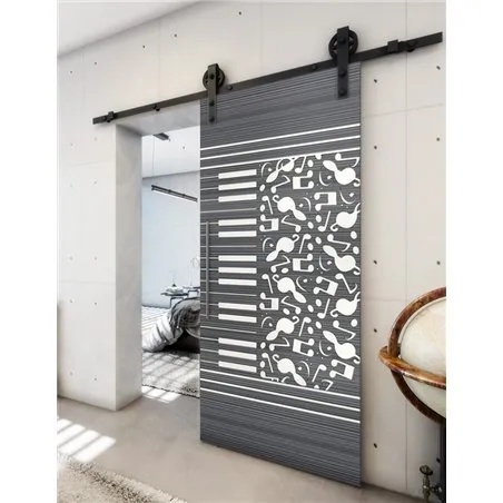 Holzschiebetür Barn-Line - Hell - Dunkel-Mix Model 2061